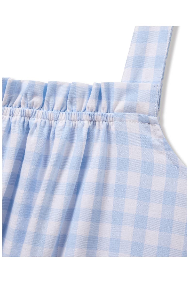 Annabelle Gingham Brushed Cotton Twill Nightgown, Alternate, color, BLUE