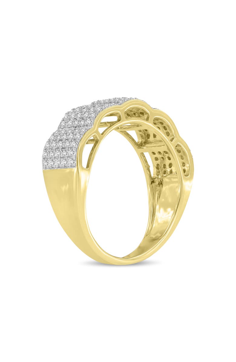 LuvMyJewelry Articulix Unisex Diamond Band Ring in 10K Gold, Main, color, 10K Yellow Gold