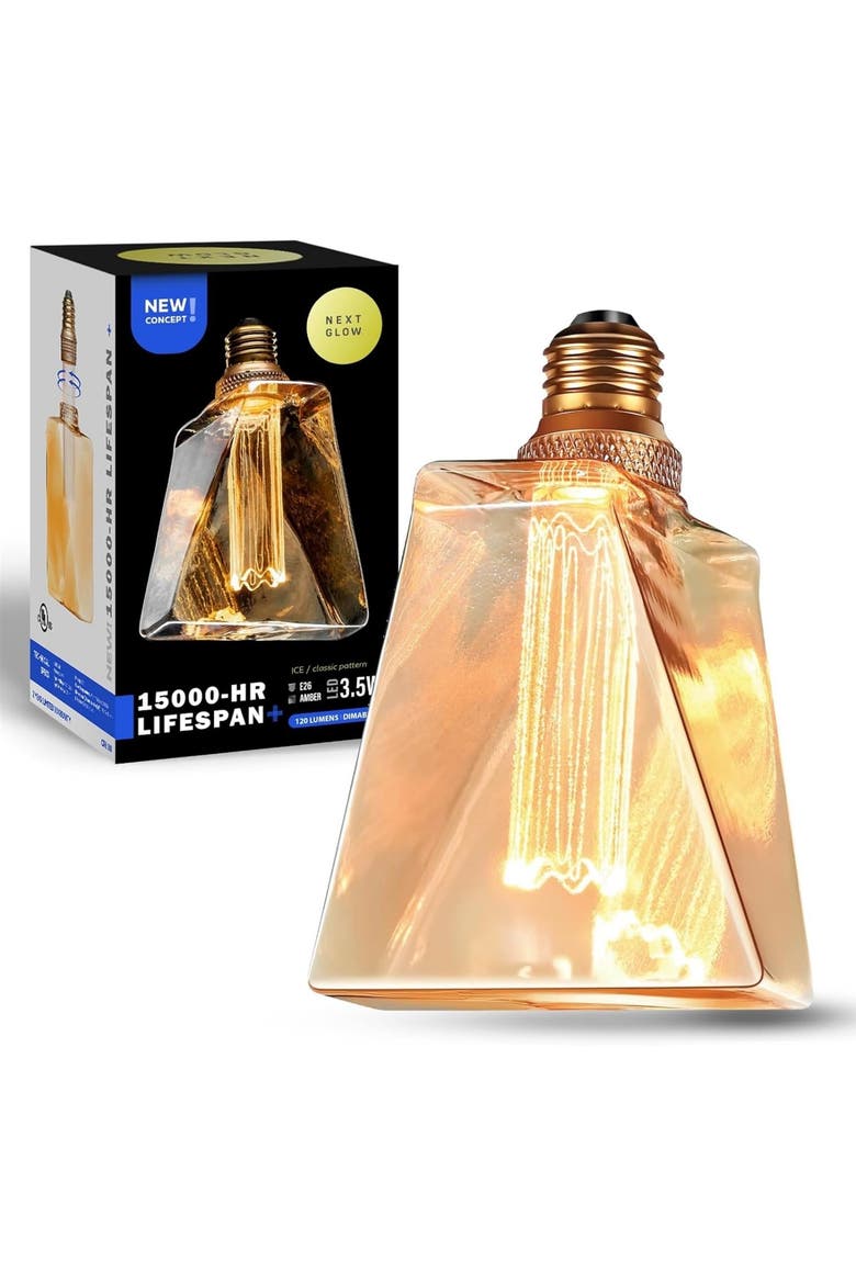 Decorative Light bulb Eq 20W, ICE Style Decorative Light Bulbs Shaped E26 55 Lumen, Alternate, color, Gold