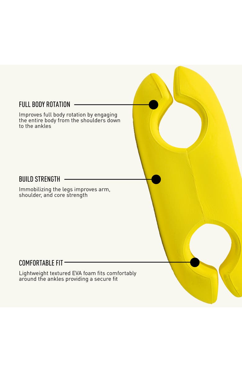 FINIS Ankle Buoy Fitness and Competitive Swim Training Buoy, Alternate, color, Yellow