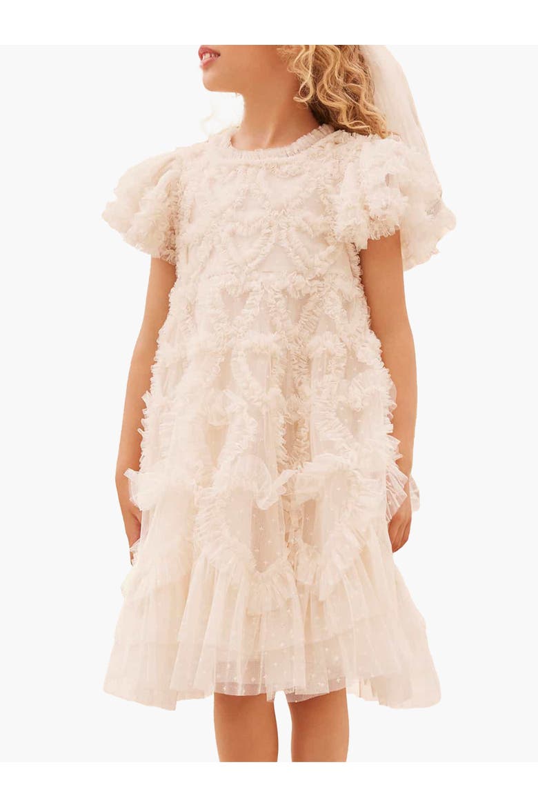 Amorette Kids Dress, Main, color, Cream