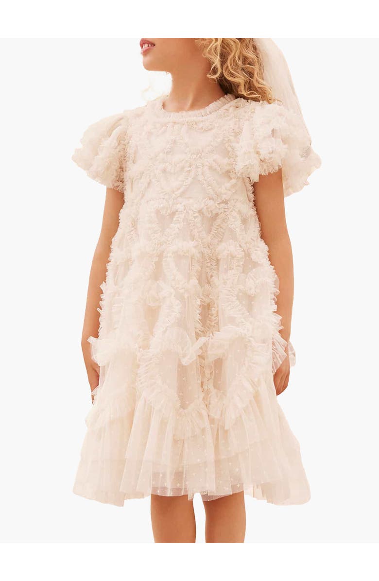 Needle & Thread Amorette Kids Dress, Main, color, Cream