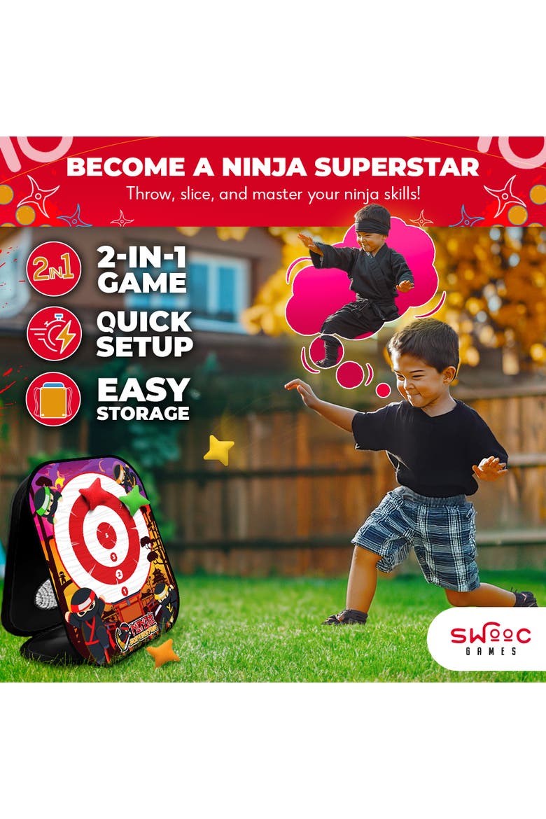 Ninja Superstar | 2-in-1 Corn Hole Games for Kids, Alternate, color, Multicolored