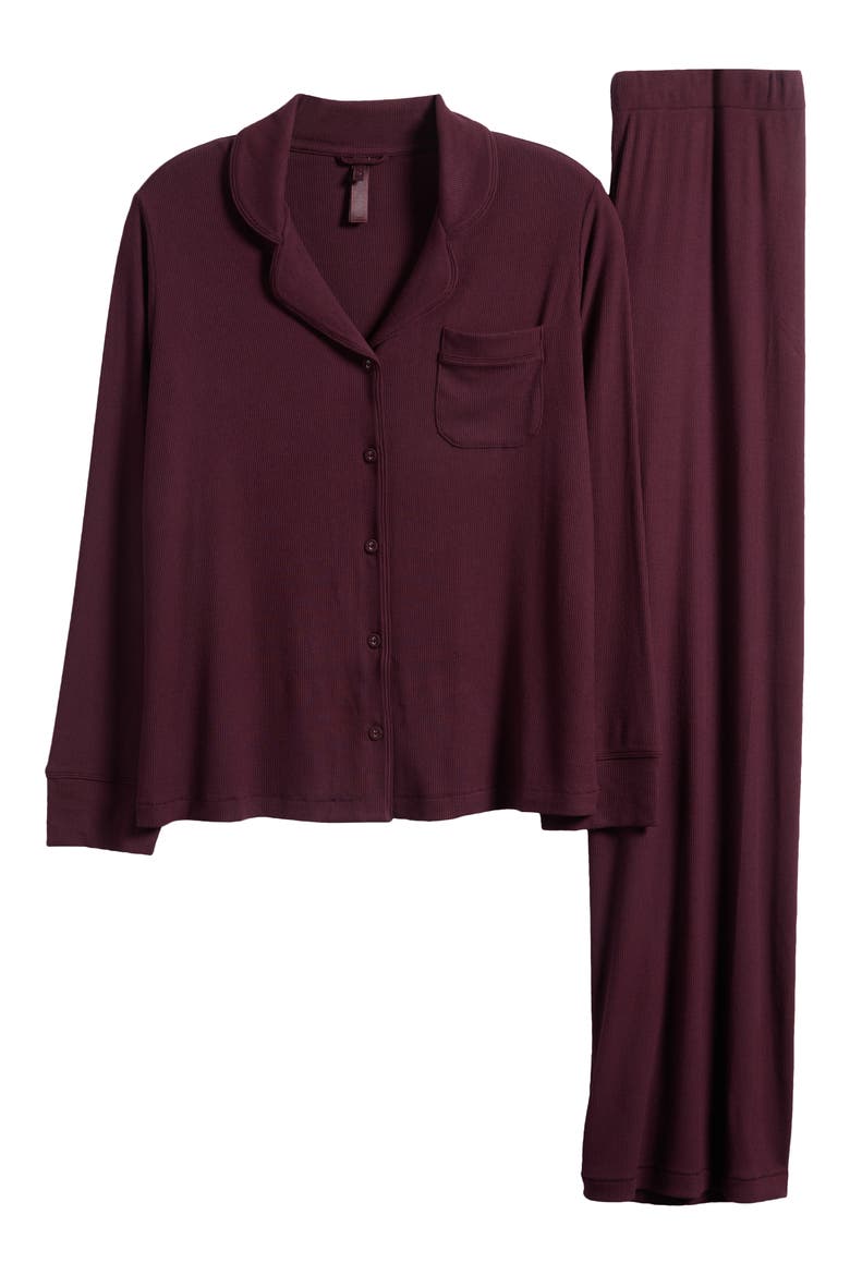 Soft Lounge Pajamas, Main, color, CURRANT