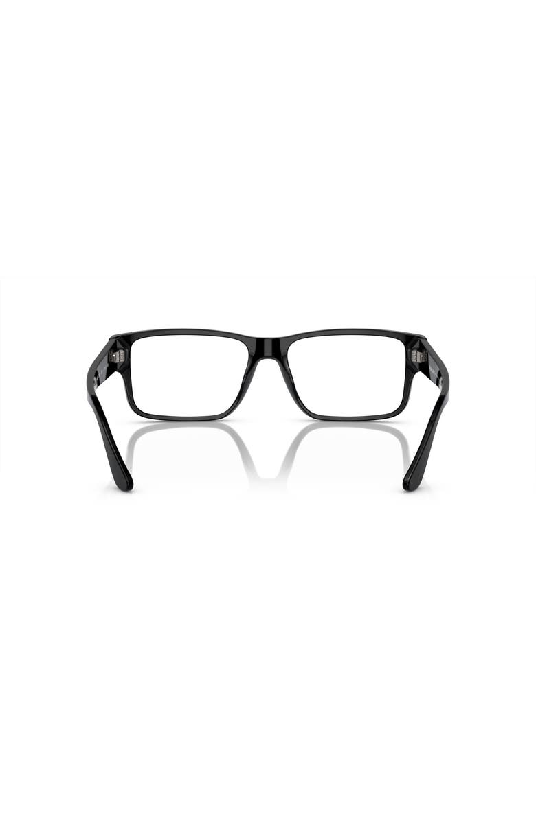 Versace 57mm Rectangle optical glasses, Alternate, color, Black