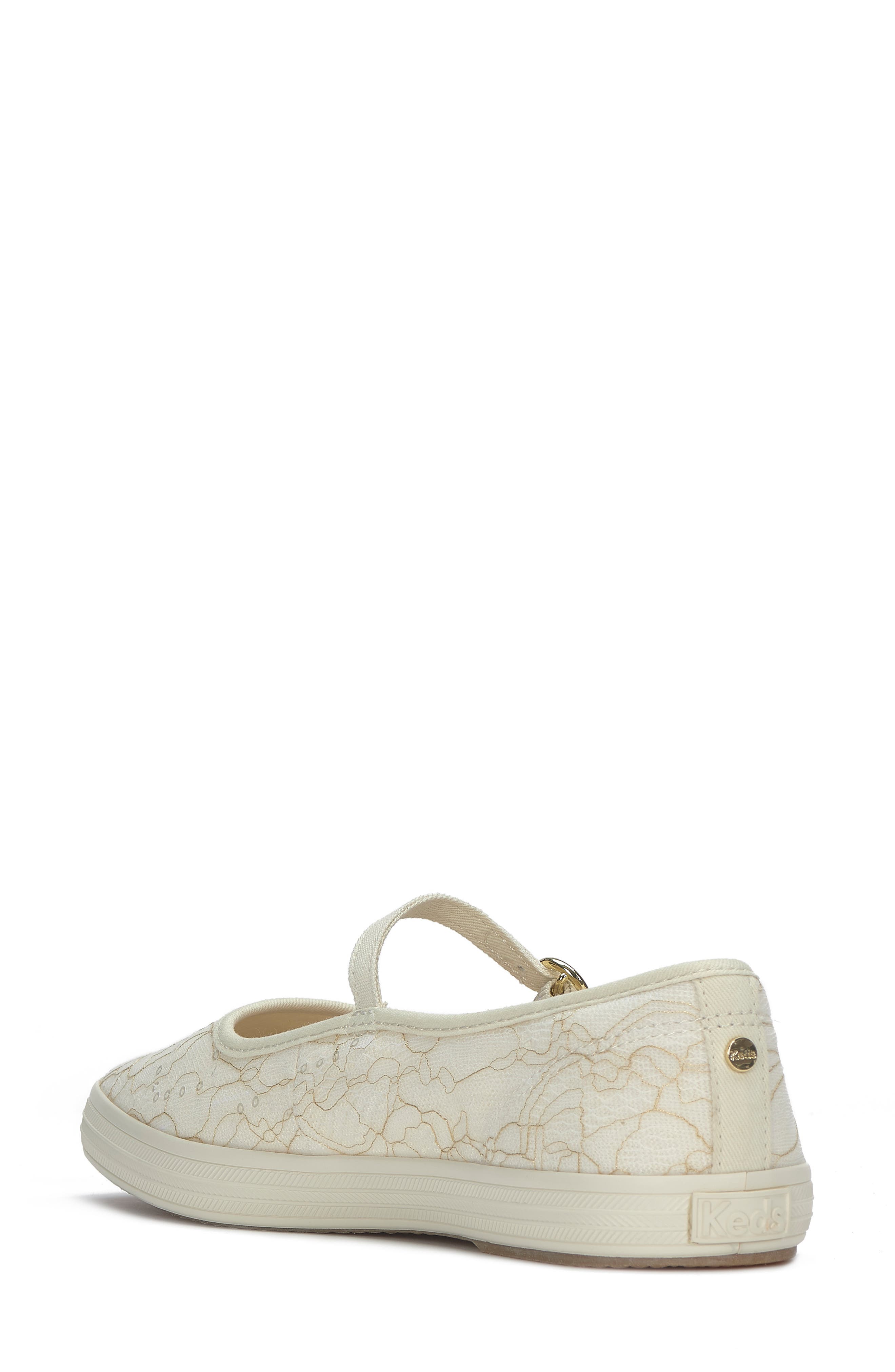Lace Flat, Alternate, color, CREAM/ SNOW