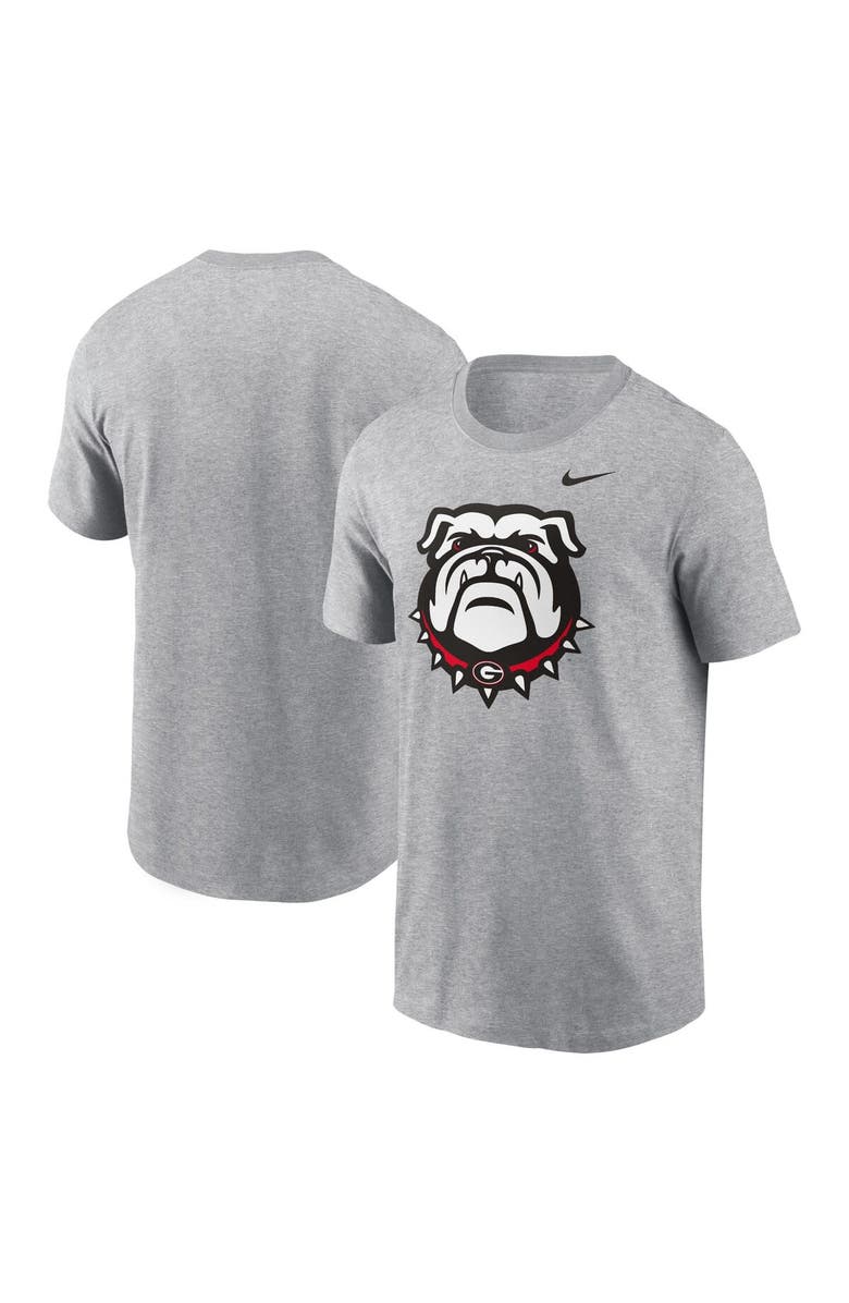 Nike Men's Nike Heather Gray Georgia Bulldogs Primetime Alternate Logo T-Shirt, Main, color, 