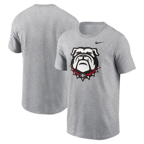 Nike Heather Gray Georgia Bulldogs Primetime Alternate Logo T-shirt In Gray