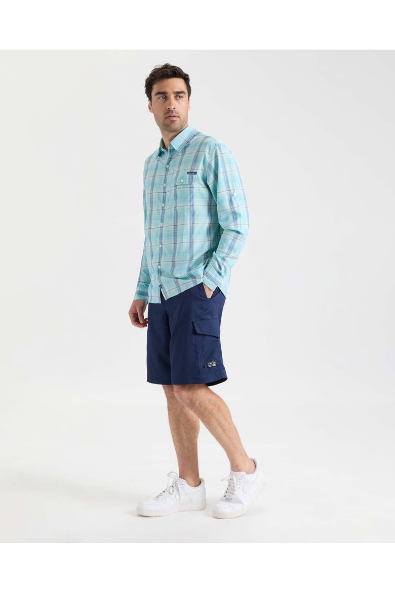 Baitcaster SLX Performance Long Sleeve Shirt, Alternate, color, Sea Glass