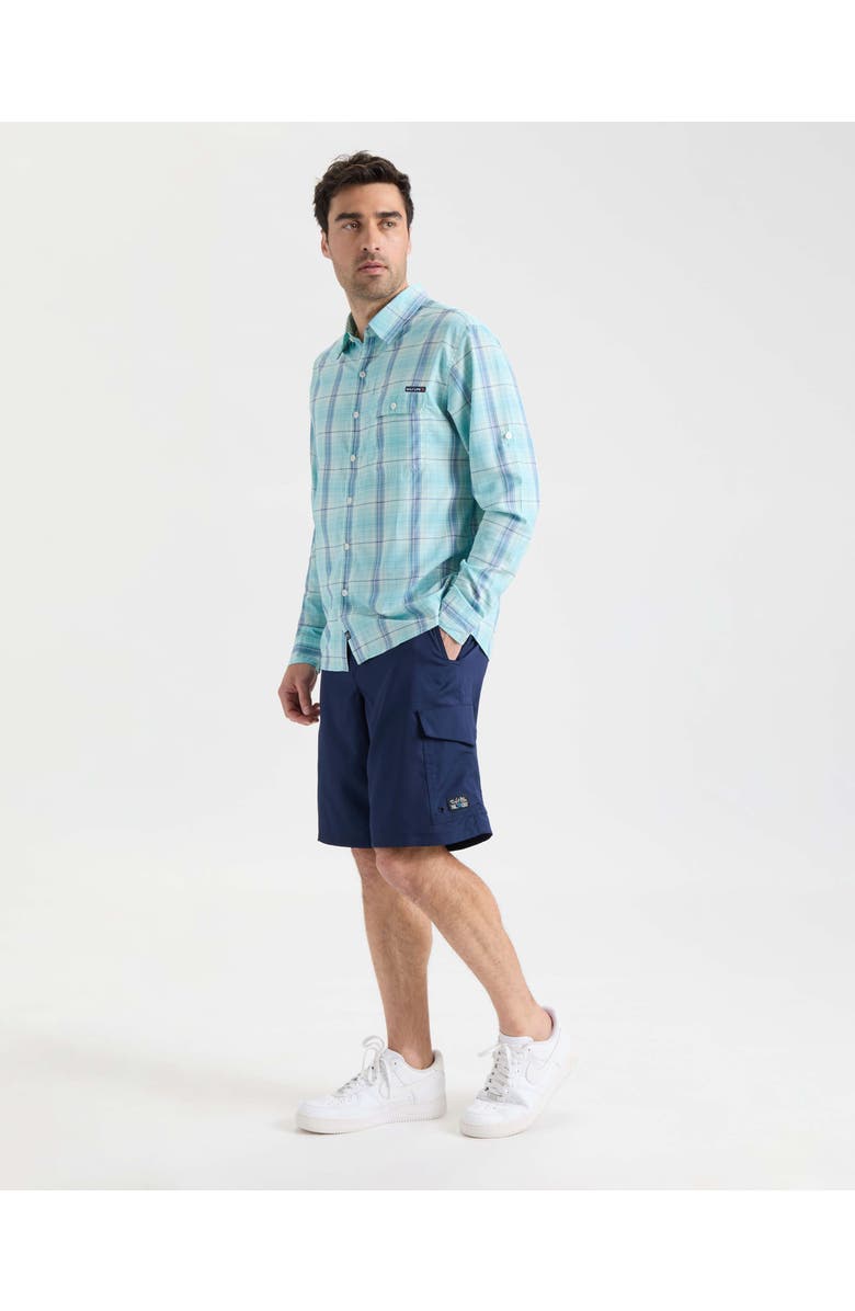 Salt Life Baitcaster SLX Performance Long Sleeve Shirt, Alternate, color, Sea Glass