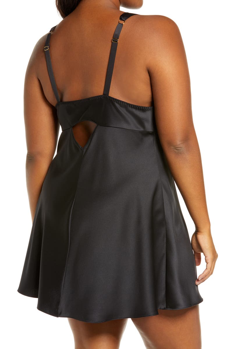 Rya Collection Positivity Satin Chemise, Alternate, color,