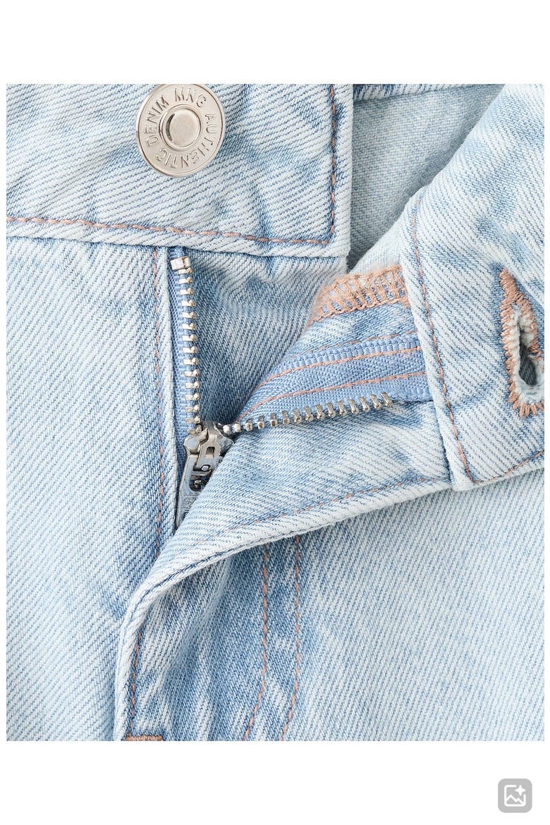 Micro Fit Low Rise Denim Shorts, Alternate, color, LIGHT BLUE