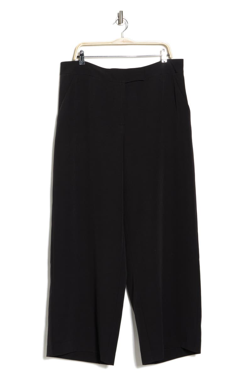 BY DESIGN Senia Flat Front Pants, Alternate, color, Black