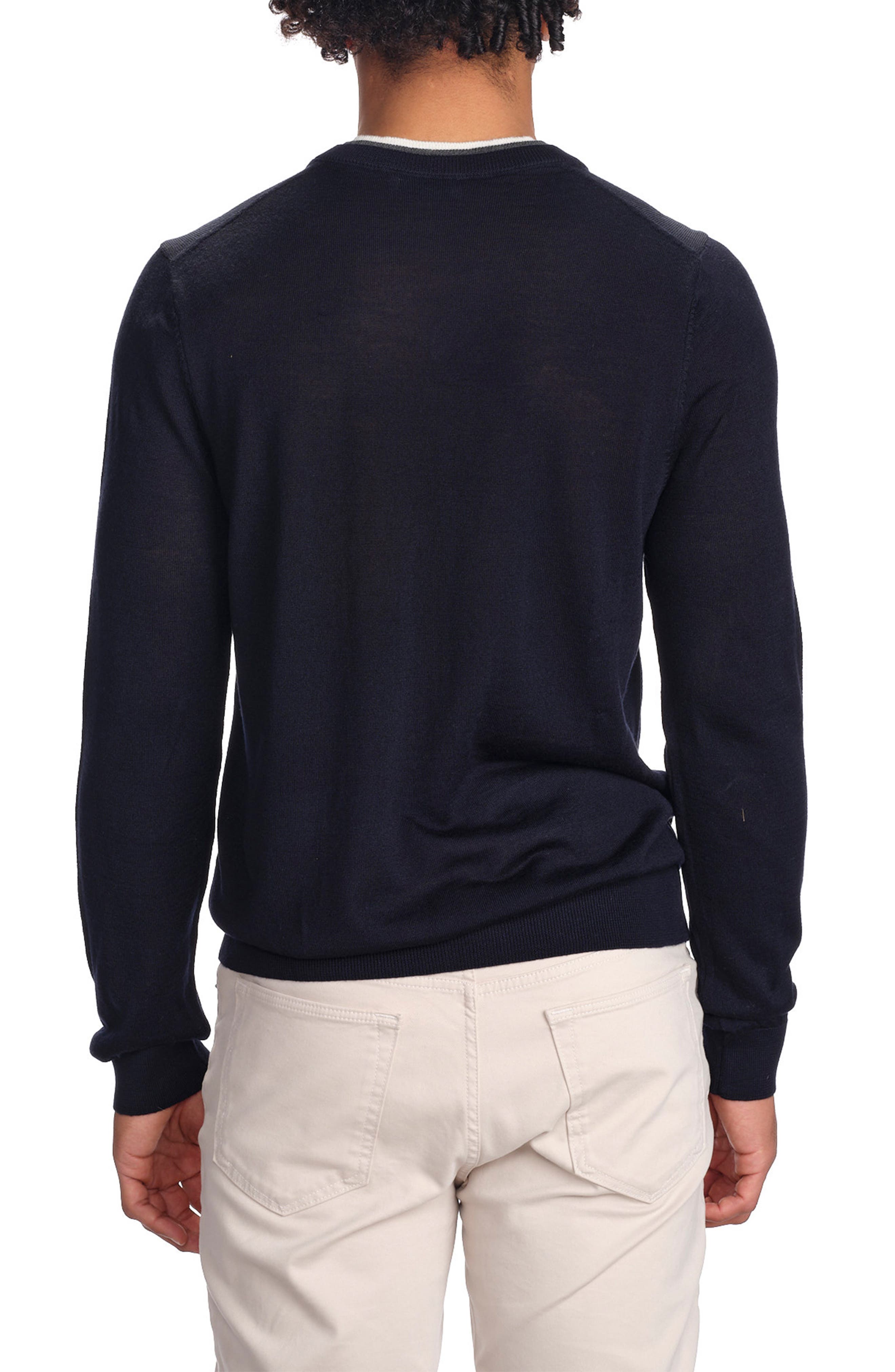 Merino Wool V-Neck Pullover - image 2