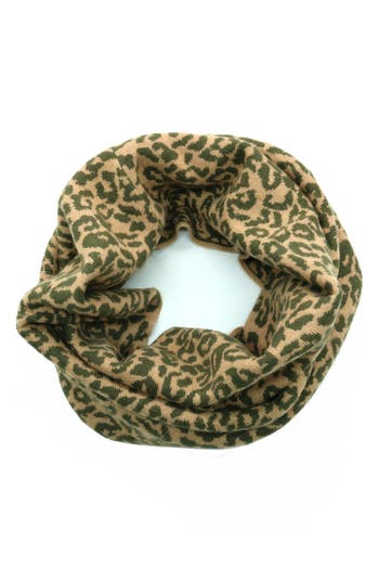 Portolano Leopard Print Infinity Scarf