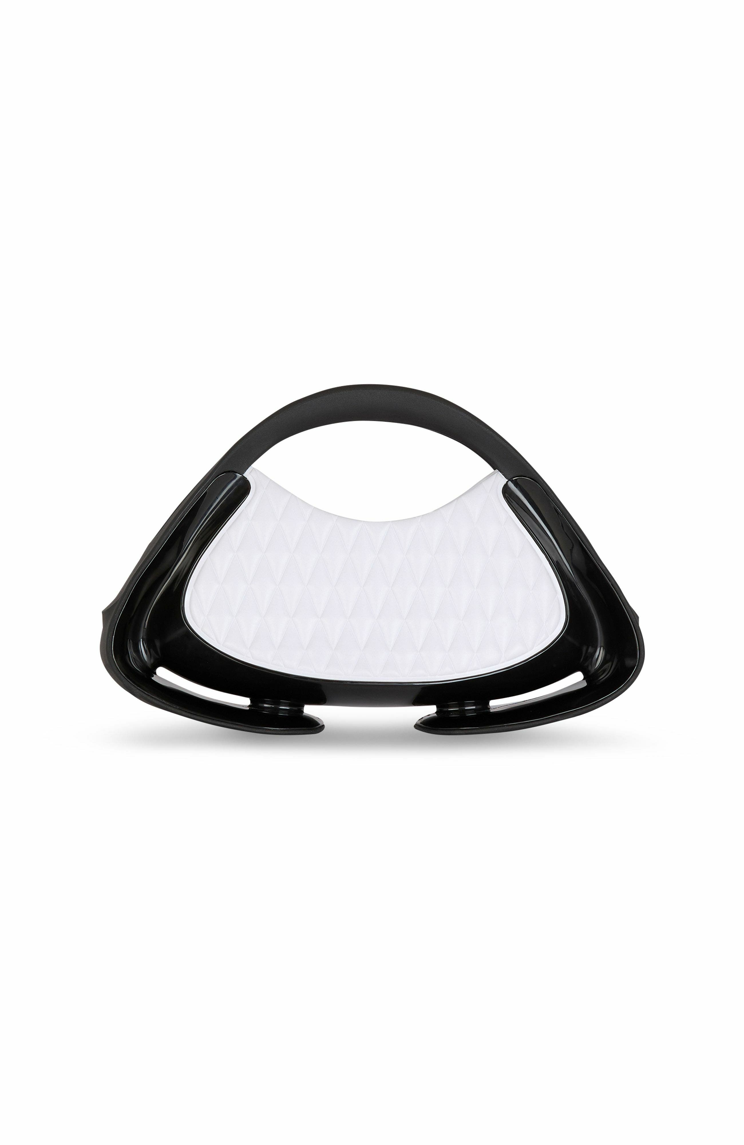 Balmain Two-Tone Quilted Medium Jolie Madame Bag, Alternate, color, White