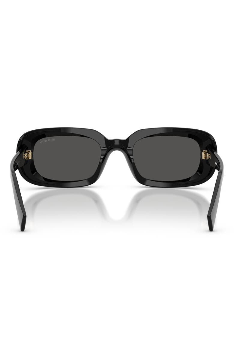 Miu Miu 52mm Rectangular Sunglasses, Alternate, color,