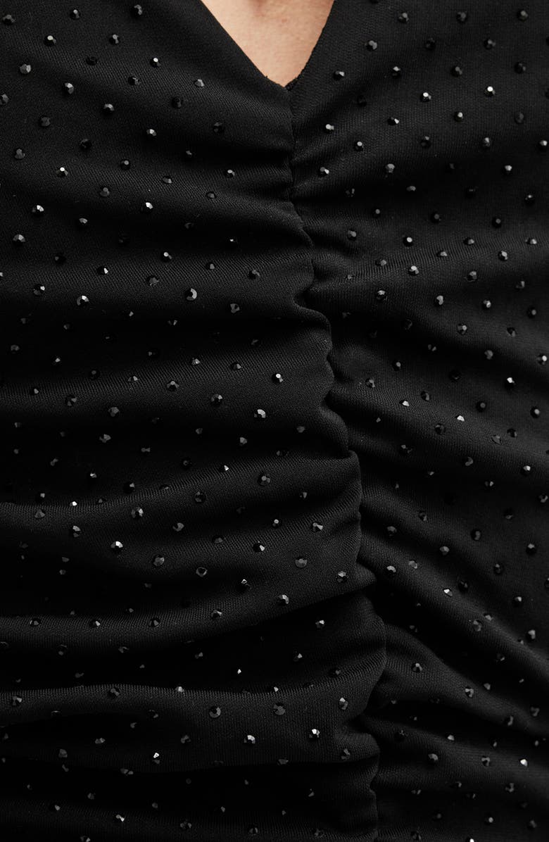 AllSaints Ayla Long Sleeve Ruched Minidress, Alternate, color,