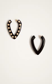 La DoubleJ Dew Earrings Solid Black