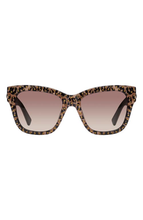 Kurt Geiger London 52mm Cat Eye Sunglasses In Brown