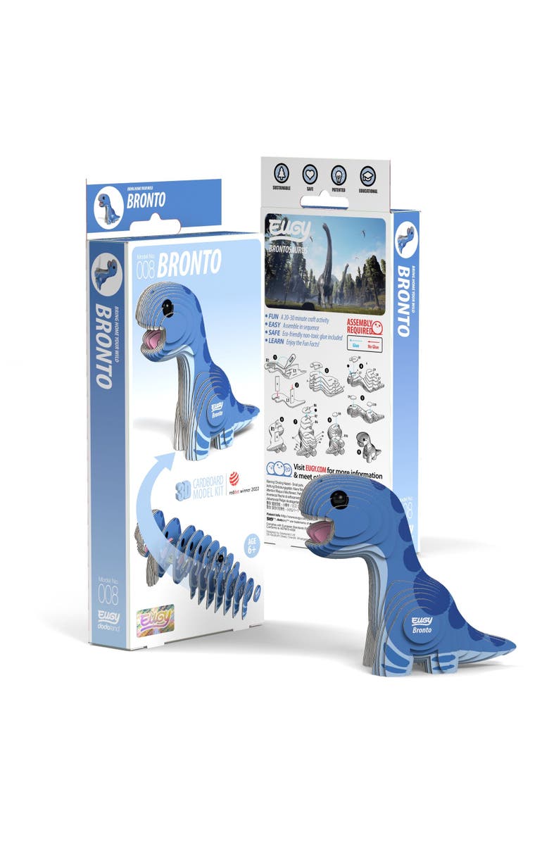 Eugy Puzzles Brontosaurus 3D Puzzle, Main, color, NO COLOR