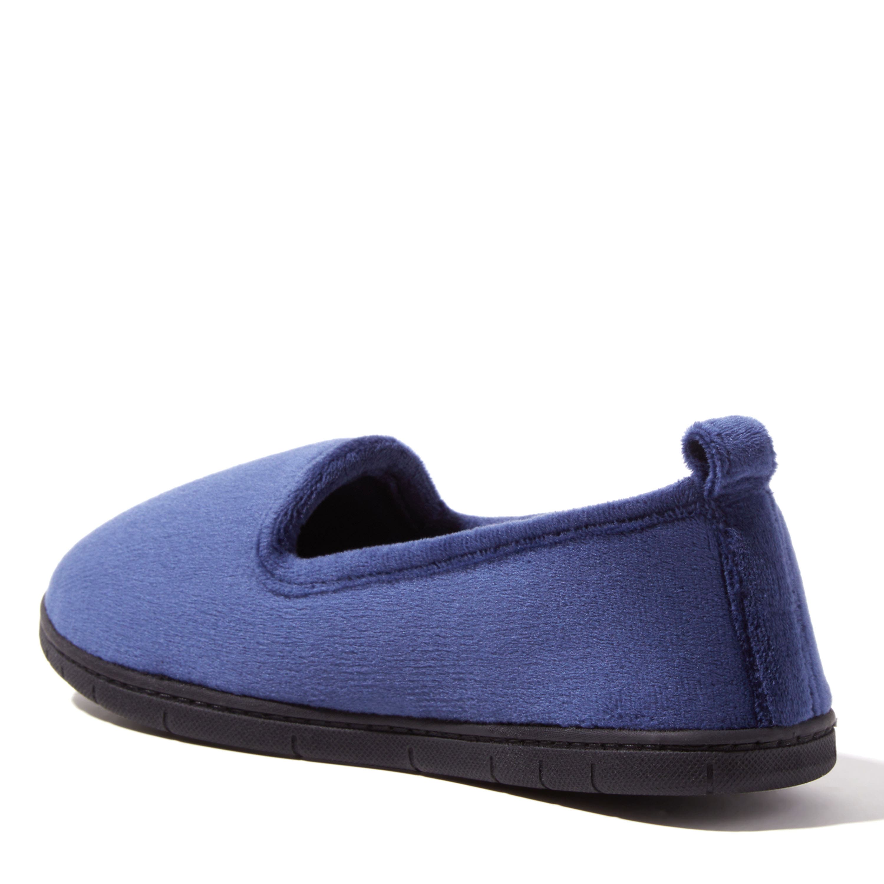 Rachel Velour Closed Back Slipper, Alternate, color, Peacoat