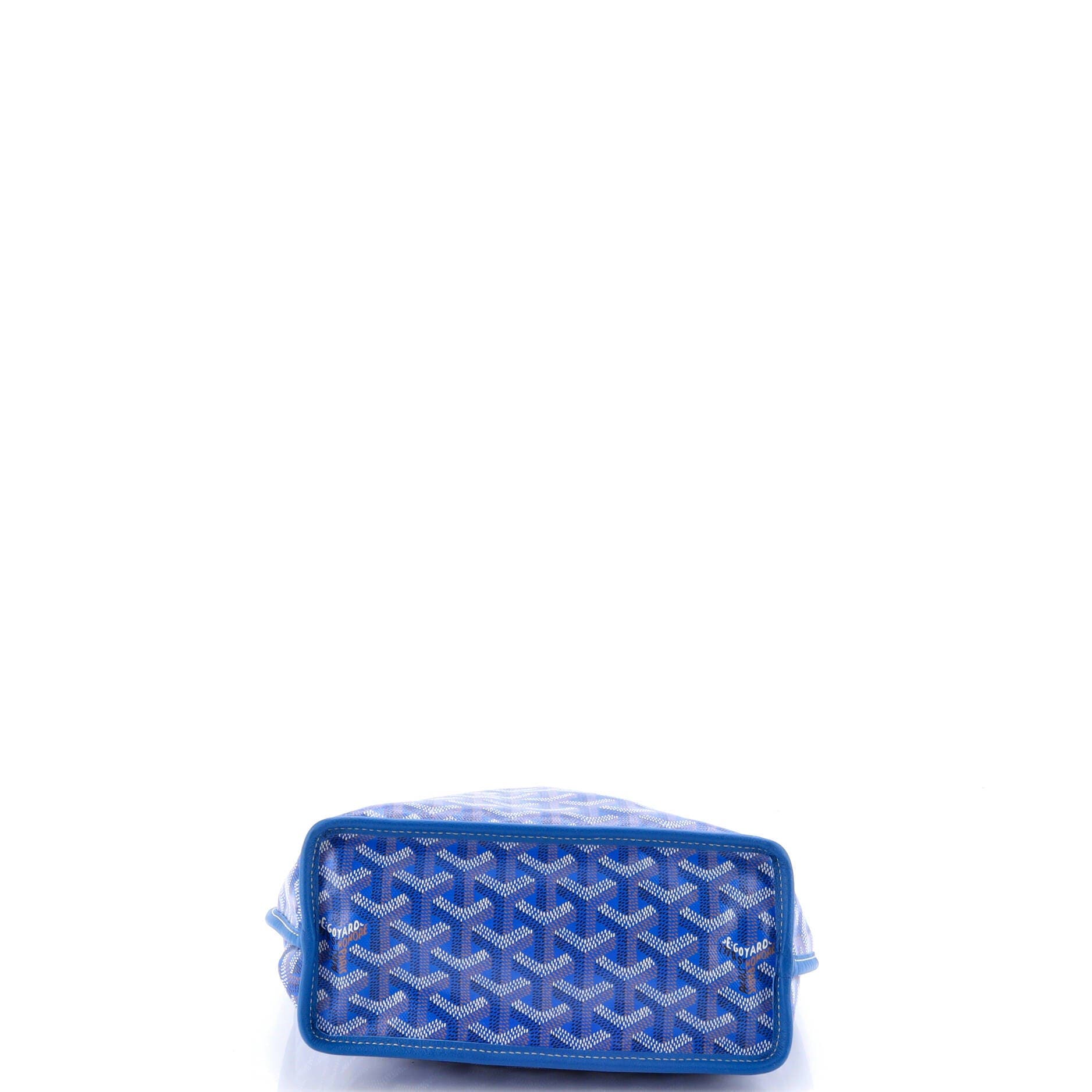 Pre-Owned Goyard Anjou Reversible Tote Coated Canvas Mini, Alternate, color, Blue