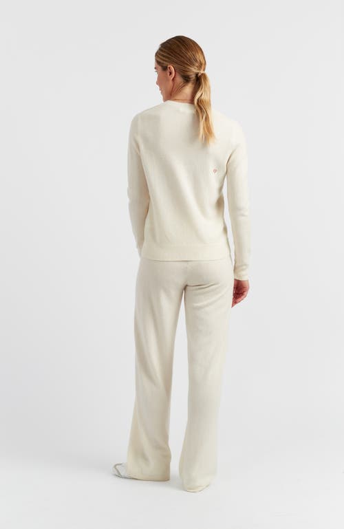 Chinti & Parker Wool-cashmere J'adore Christmas Sweater In Neutral