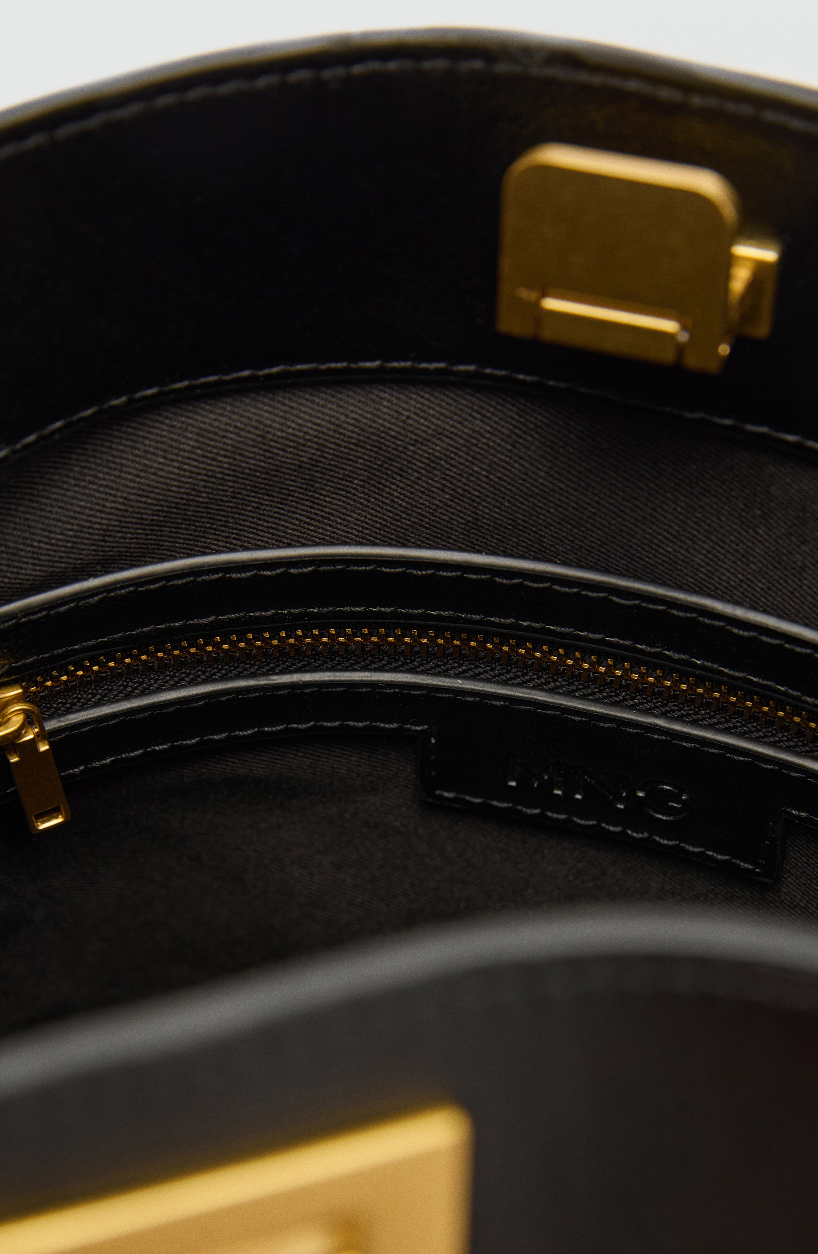 MANGO Faux Leather Shopper Bag, Alternate, color, 