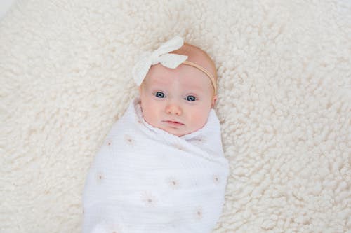 Lulujo Cotton Muslin Swaddles 2 Pack In Daisy/greenery