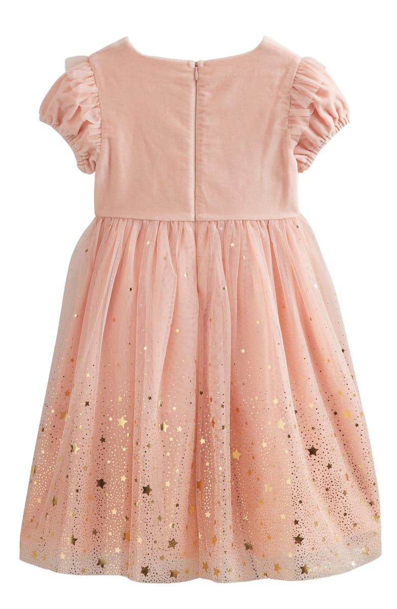 Mini Boden Kids' Foil Star Tulle Party Dress, Alternate, color,
