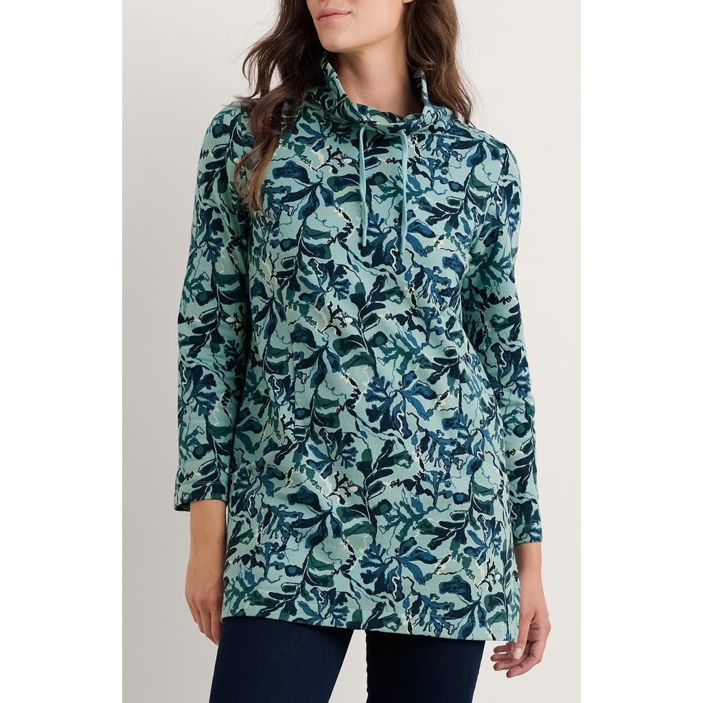 Seasalt Cornwall Formative Floral Tunic In Green