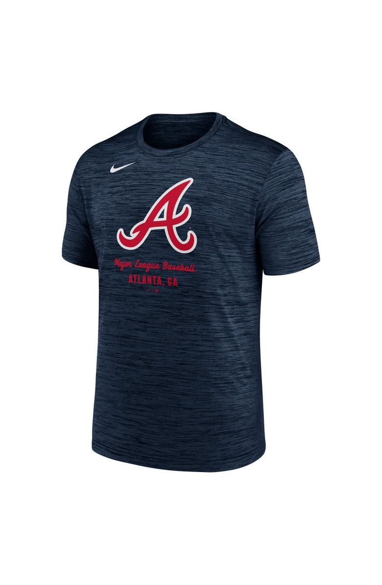 Nike Men's Nike Navy Atlanta Braves Velocity Performance T-Shirt, Alternate, color, 