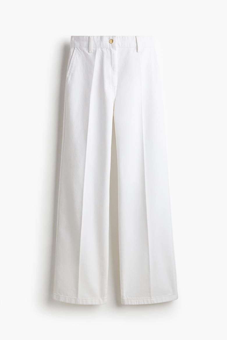 Wide High Jeans, Alternate, color, White