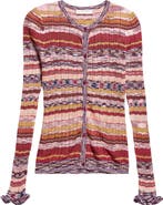 Ulla Johnson Lex Ruffle Space Dye Cardigan