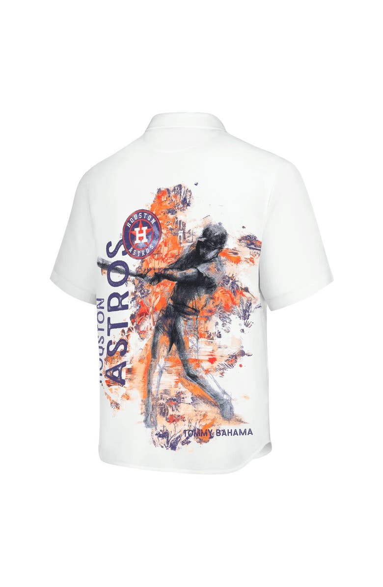 Tommy Bahama Men's Tommy Bahama White Houston Astros Veracruz Ace Islanders Button-Up Shirt, Alternate, color, White