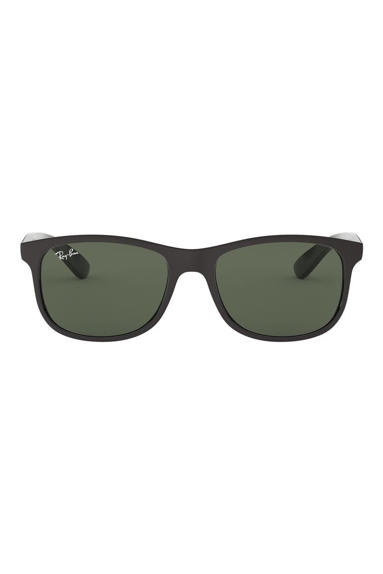 'Youngster' 55mm Sunglasses, Alternate, color, BLACK