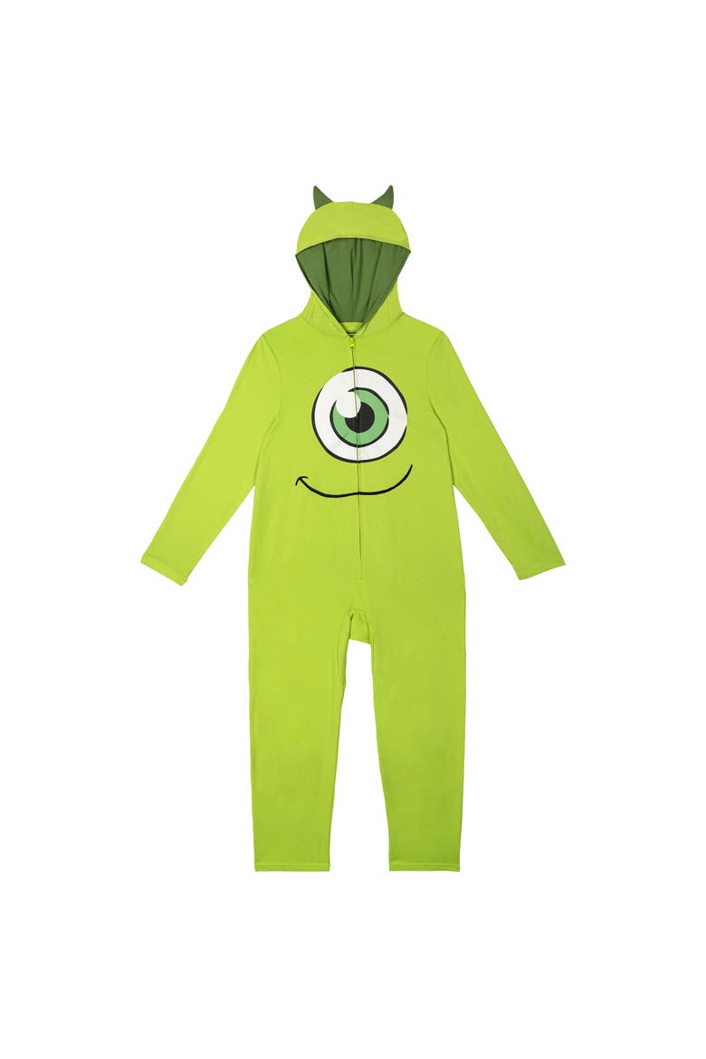 Monsters Inc. Cosplay Hooded One Piece, Main, color, Wazowski Lime Green