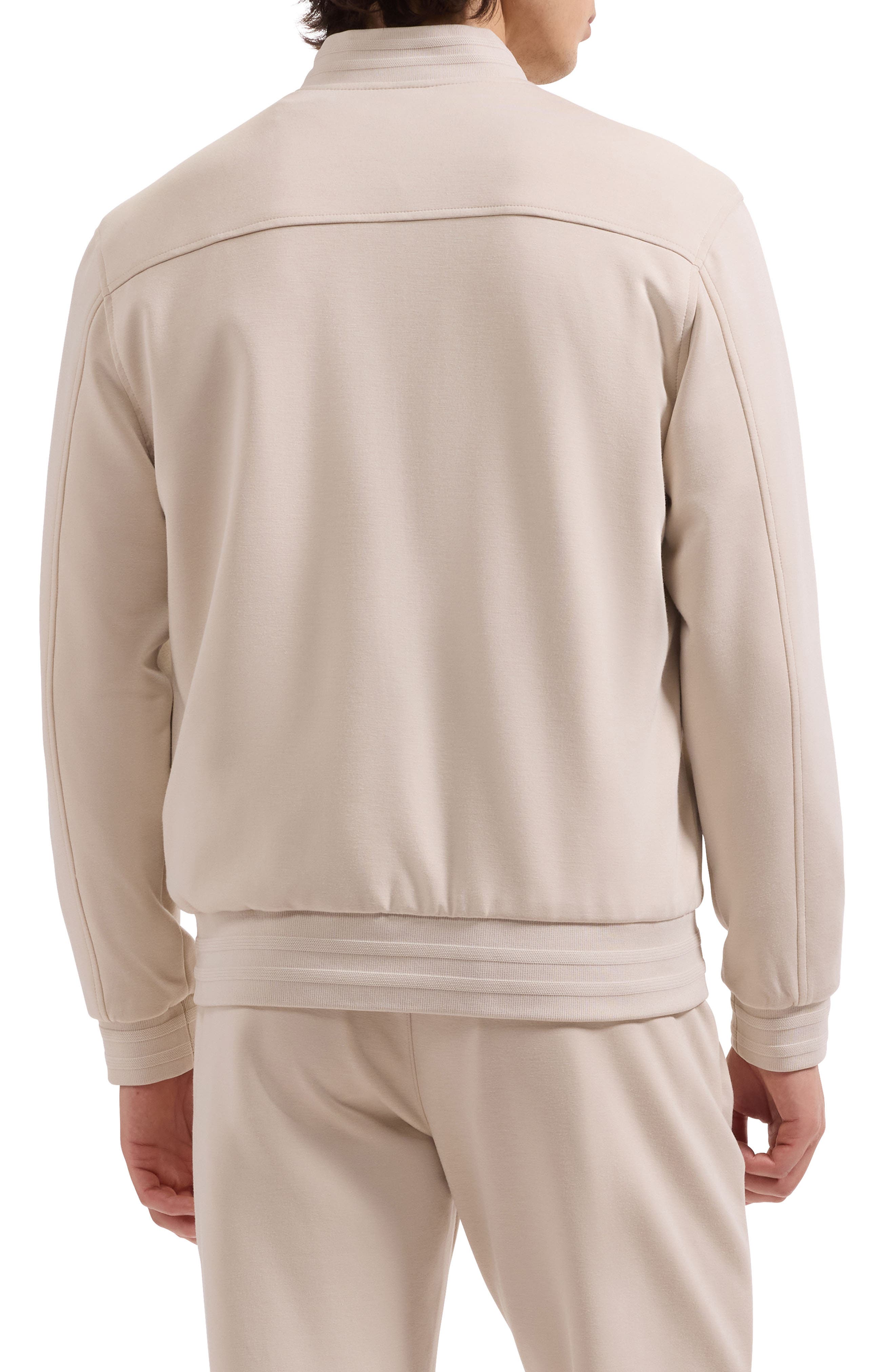 Soft Touch Knit Reversible Bomber Jacket - image 4