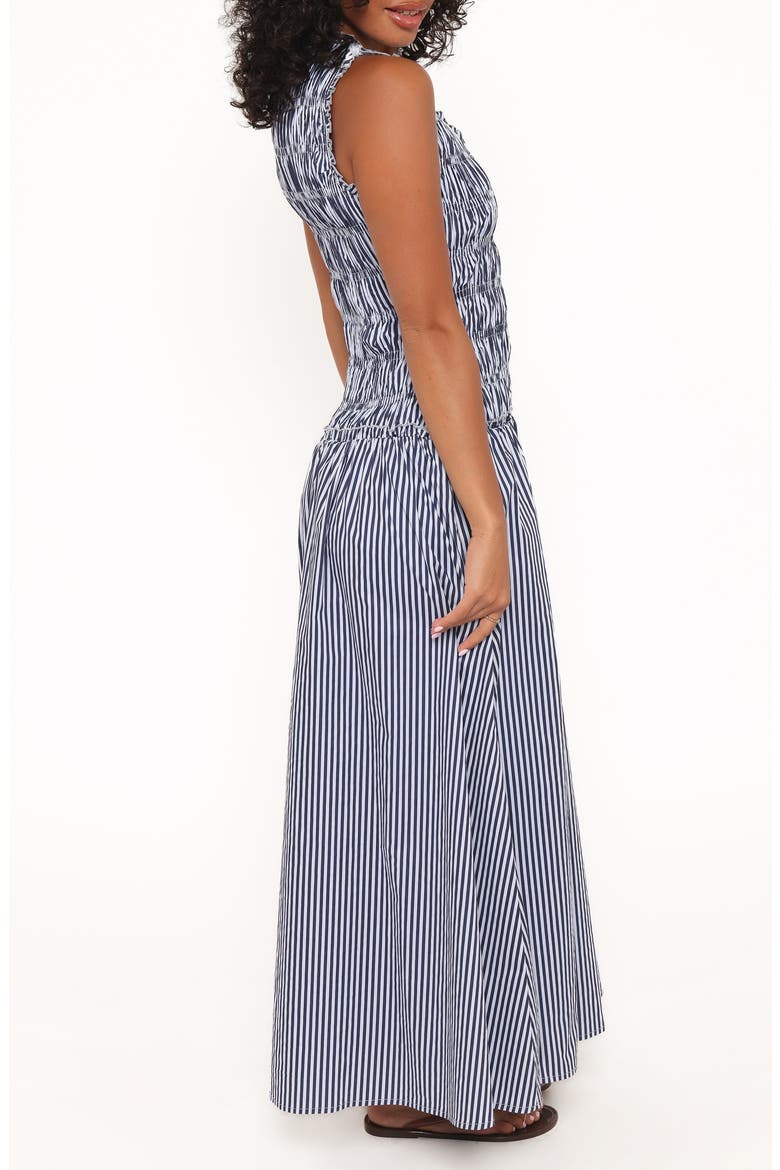 Kirrilee Sleeveless Maxi Dress, Alternate, color, BLUE STRIPE