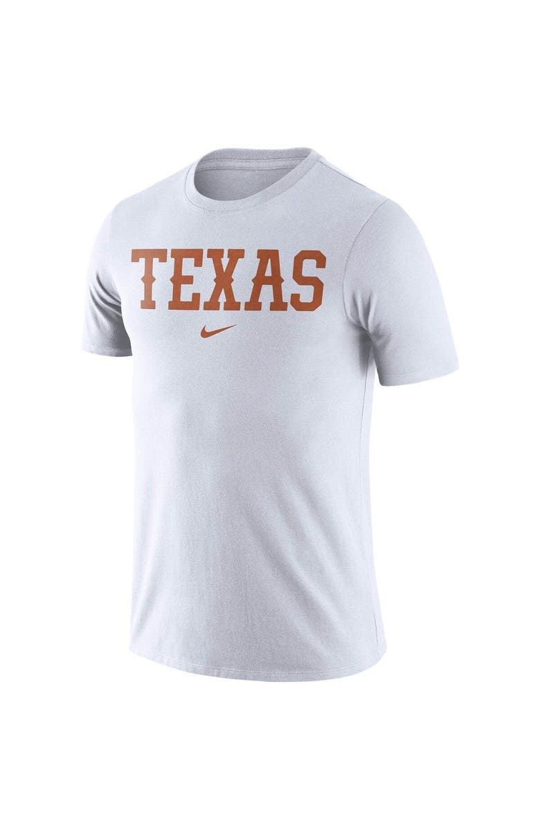Nike Men's Nike White Texas Longhorns Essential Wordmark T-Shirt, Alternate, color,