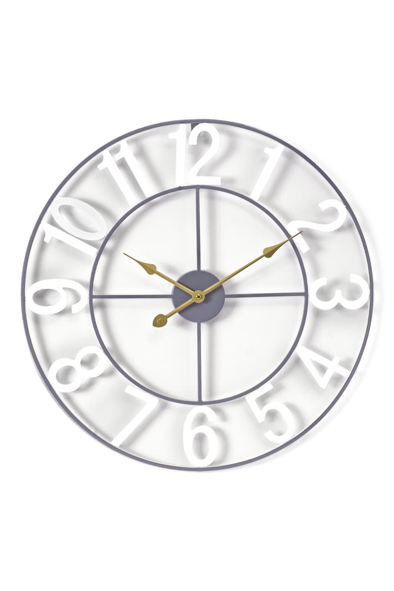 16-Inch Numeral Wall Clock, Main, color, WHITE