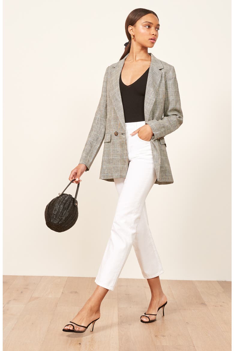 Valero Oversize Linen Blazer, Alternate, color, CANTEBURY