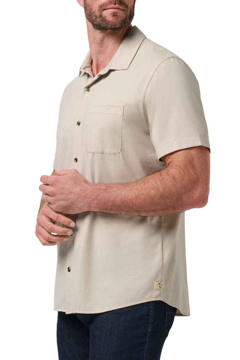 Comfortknit Beach Short Sleeve Shirt, Alternate, color, ITALIAN SAND