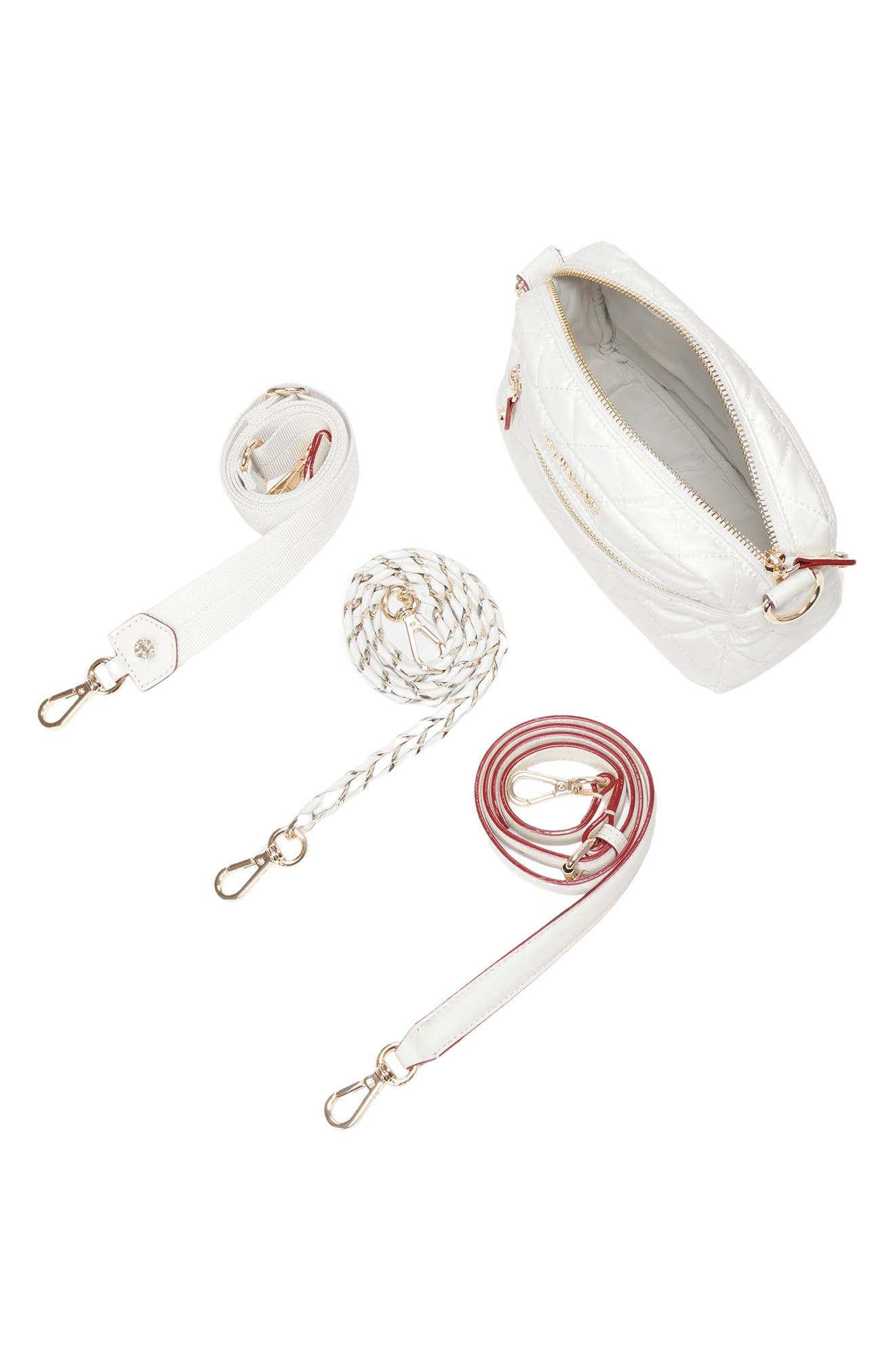 MZ Wallace Mini Crosby Quilted Nylon Crossbody Bag, Alternate, color, 