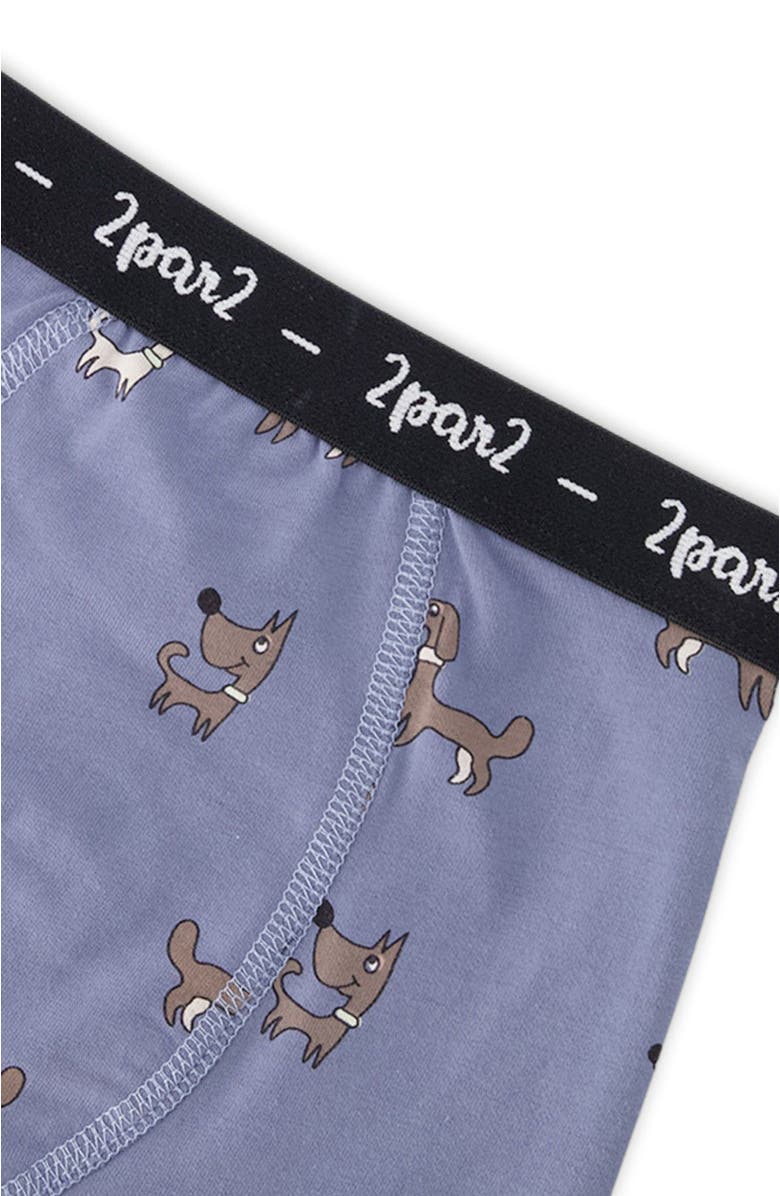Deux par Deux Organic Cotton Boxers Pack Of 3, Alternate, color, Beige Printed Trucks