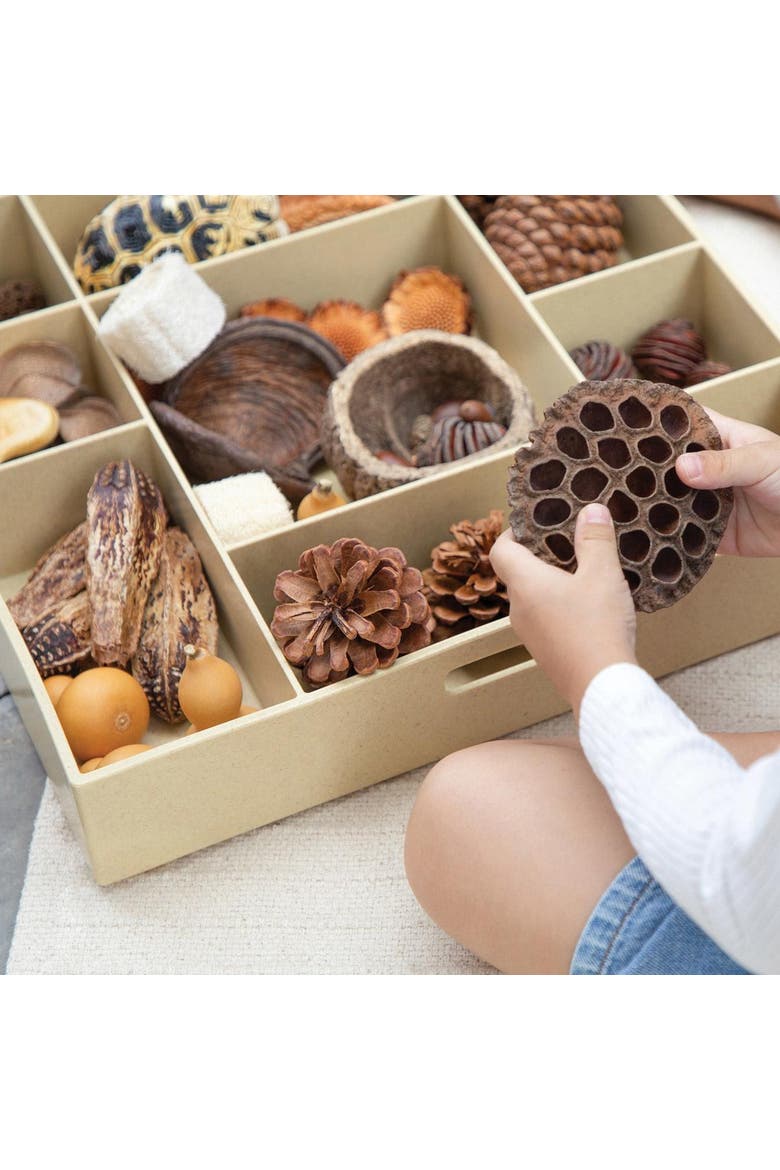 Loose Parts Stackable Tray - Poly+, Alternate, color, Natural
