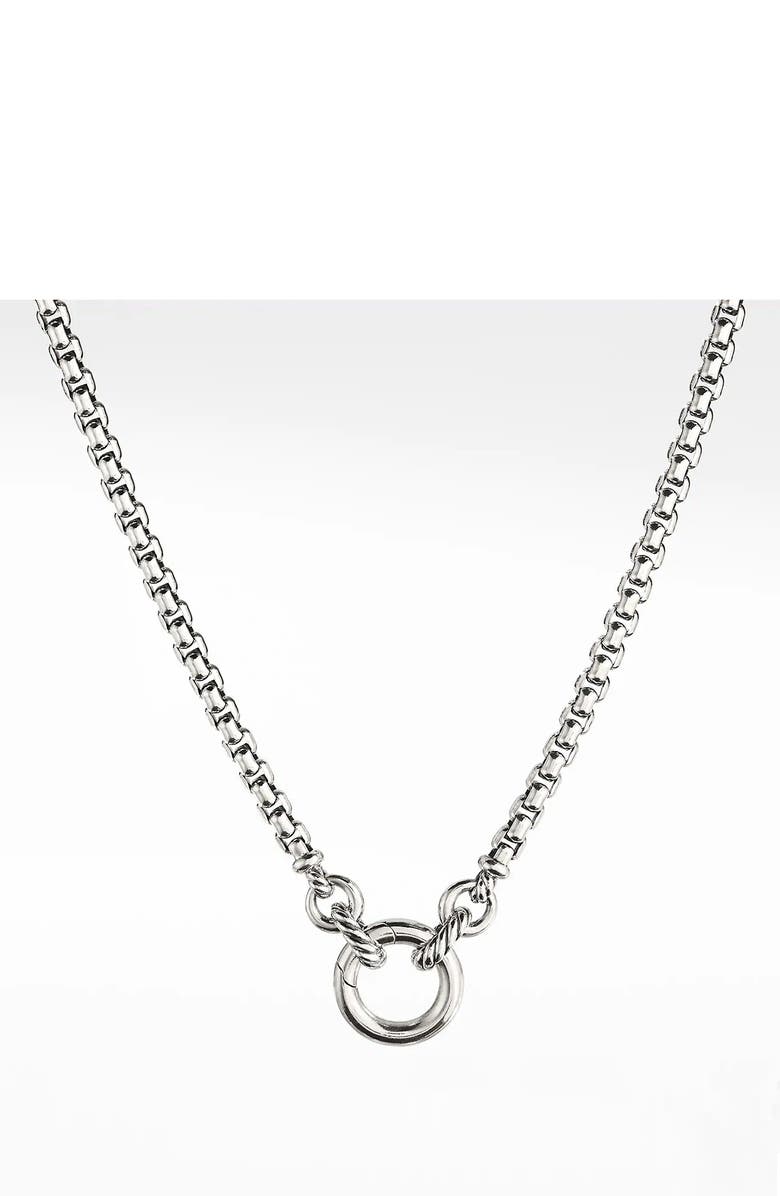 David Yurman Amulet Vehicle Box Chain Necklace with 18K Yellow Gold, Main, color, 