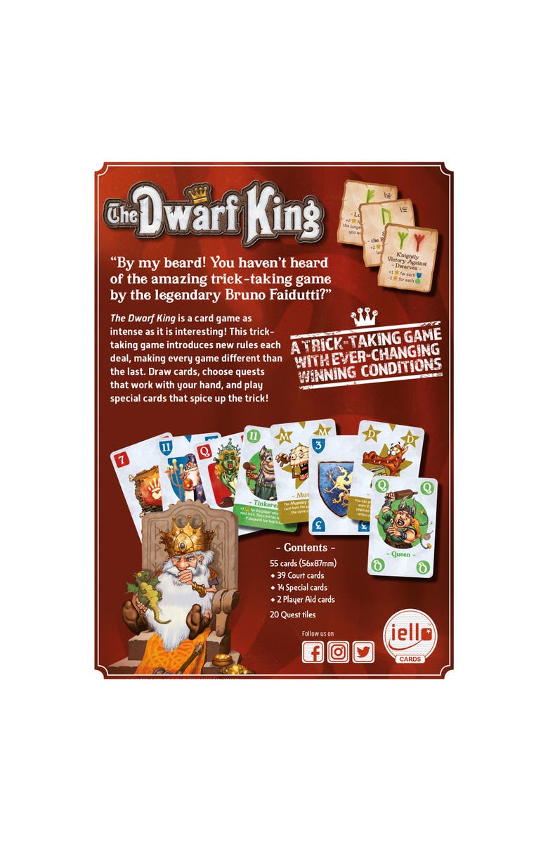 IELLO Dwarf King Tricktaking Card Game,10+, Alternate, color, 