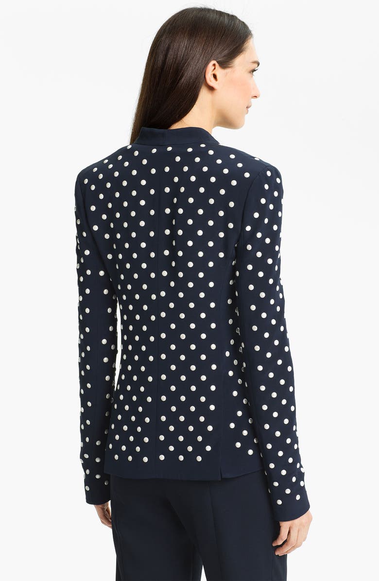Diane von Furstenberg 'Paulette' Studded Jacket, Alternate, color, 